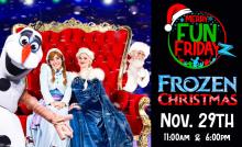 Frozen Christmas Fun Friday Event at our indoor playground for kids in Clarkston