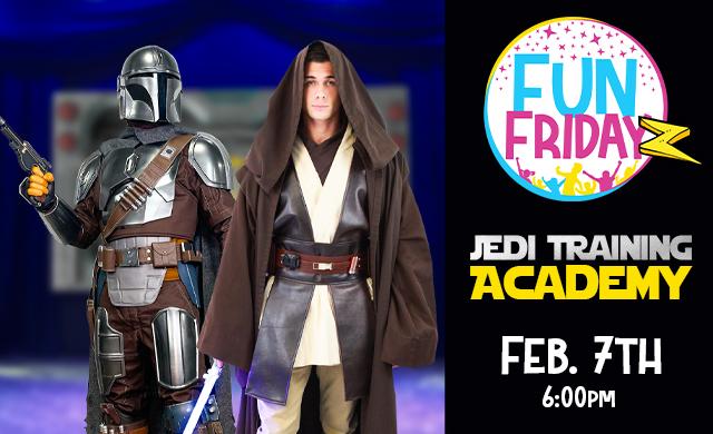 Jedi Training for kids with Mandalorian at the Fun Place in Clarkston MI