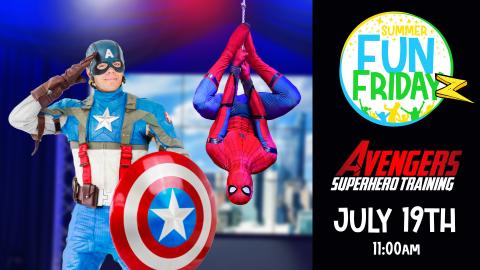 Spiderman event with Captain America on July 19th at 11am