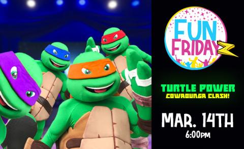 all four playful turtle ninjas take the stage at our Fun Friday 