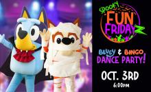 Bluey and Bingo Dance Party at the Fun Place in Clarkston Michigan