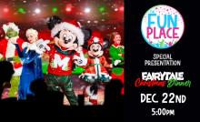 Fairytale Christmas Dinner at the Fun Place on December 22nd